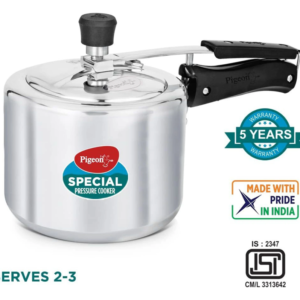 Pigeon Induction Bottom Pressure Cooker (Aluminium)